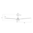 Innovator 52 in. Indoor/Outdoor Best Smart Ceiling Fan w/ LED Light, White/Marble Pattern Finish, Works w/ Alexa/Google Home/Siri Load image into Gallery viewer, Innovator 52 in. Indoor/Outdoor Best Smart Ceiling Fan w/ LED Light, White/Marble Pattern Finish, Works w/ Alexa/Google Home/Siri