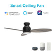 Trendsetter 48'' Best Smart Ceiling Fan with Remote, Light Kit Included, Works with Google Assistant and Amazon Alexa,Siri Shortcut Load image into Gallery viewer, Trendsetter 48'' Best Smart Ceiling Fan with Remote, Light Kit Included, Works with Google Assistant and Amazon Alexa,Siri Shortcut