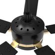 Appleton 52 Inch 5-Blade Best Smart Ceiling Fan With Led Light Kit & Remote Control- Black/Black (Gold Detail) Load image into Gallery viewer, Appleton 52 Inch 5-Blade Best Smart Ceiling Fan With Led Light Kit & Remote Control- Black/Black (Gold Detail)