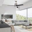 Raiden 52 Inch 3-Blade Best Smart Ceiling Fan With Led Light Kit & Best Smart Wall Switch - Silver/Black & Light Wood (Reversible Blades) Load image into Gallery viewer, Raiden 52 Inch 3-Blade Best Smart Ceiling Fan With Led Light Kit & Best Smart Wall Switch - Silver/Black & Light Wood (Reversible Blades)