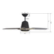 Exton 52'' Best Smart Ceiling Fan with wall control, Light Kit Included, Works with Google Assistant and Amazon Alexa,Siri Shortcut Load image into Gallery viewer, Exton 52'' Best Smart Ceiling Fan with wall control, Light Kit Included, Works with Google Assistant and Amazon Alexa,Siri Shortcut