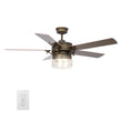 Alexandria 52'' Best Smart Ceiling Fan with wall control, Works with Google Assistant and Amazon Alexa,Siri Shortcut Load image into Gallery viewer, Alexandria 52'' Best Smart Ceiling Fan with wall control, Works with Google Assistant and Amazon Alexa,Siri Shortcut