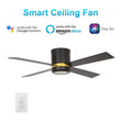 Arlo 52'' Best Smart Ceiling Fan with wall control, Light Kit Included, Works with Google Assistant and Amazon Alexa,Siri Shortcut Load image into Gallery viewer, Arlo 52'' Best Smart Ceiling Fan with wall control, Light Kit Included, Works with Google Assistant and Amazon Alexa,Siri Shortcut