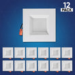 4" Square LED Downlight- 12 pack Load image into Gallery viewer, 4" Square LED Downlight- 12 pack