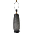 Flores Petals Textured Cylinder Glass Best Table Lamp 29" - Smoke Gray/Light Gray Load image into Gallery viewer, Flores Petals Textured Cylinder Glass Best Table Lamp 29" - Smoke Gray/Light Gray