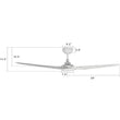 Trailblazer (3-Blade) Best Smart Ceiling Fan with Dimmable LED Light, White/Marble Pattern, Works w/ Remote Control/Alexa/Google Home/Siri Load image into Gallery viewer, Trailblazer (3-Blade) Best Smart Ceiling Fan with Dimmable LED Light, White/Marble Pattern, Works w/ Remote Control/Alexa/Google Home/Siri