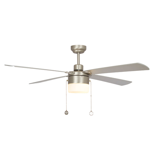 AMALFI 52 inch 4Blade best Ceiling Fan with Pull Chain Brushed Nick