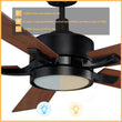 Apex 56'' Best Smart Ceiling Fan with Remote, Light Kit Included, Works with Google Assistant, Alexa, Siri Shortcut - LEDMyPlace Load image into Gallery viewer, Apex 56'' Best Smart Ceiling Fan with Remote, Light Kit Included, Works with Google Assistant, Alexa, Siri Shortcut - LEDMyPlace