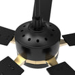 Appleton 52 Inch 5 - Blade Best Smart Ceiling Fan With Led Light Kit & Remote Control - Black/Black (Gold Detail) - LEDMyPlace Load image into Gallery viewer, Appleton 52 Inch 5 - Blade Best Smart Ceiling Fan With Led Light Kit & Remote Control - Black/Black (Gold Detail) - LEDMyPlace