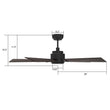 Aspen 52'' Best Smart Ceiling Fan with Remote, Light Kit Included, Works with Google Assistant and Amazon Alexa,Siri Shortcut - LEDMyPlace Load image into Gallery viewer, Aspen 52'' Best Smart Ceiling Fan with Remote, Light Kit Included, Works with Google Assistant and Amazon Alexa,Siri Shortcut - LEDMyPlace