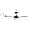 Explorer 52 in. (5-Blade) Best Smart Ceiling Fan w/ Light & Remote, Black/Marble Pattern Finish, Works w/ Alexa/Google Home/Siri Load image into Gallery viewer, Explorer 52 in. (5-Blade) Best Smart Ceiling Fan w/ Light & Remote, Black/Marble Pattern Finish, Works w/ Alexa/Google Home/Siri
