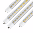 T8 8ft LED Tube/Bulb - 48w/40w/36w/32w Wattage Adjustable, 130lm/w, 3000k/4000k/5000k/6500k CCT Changeable, Clear, FA8 Single Pin, Double End Power - Ballast Bypass Load image into Gallery viewer, T8 8ft LED Tube/Bulb - 48w/40w/36w/32w Wattage Adjustable, 130lm/w, 3000k/4000k/5000k/6500k CCT Changeable, Clear, FA8 Single Pin, Double End Power - Ballast Bypass