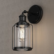 Birdcage Shape Bathroom Light Fixtures, Wall Mount, Matte Black with Clear Glass Shade, 1 - Light/2 - Light/3 - Light, E26 Base, For Damp Locations, Vanity Lighting - LEDMyPlace Load image into Gallery viewer, Birdcage Shape Bathroom Light Fixtures, Wall Mount, Matte Black with Clear Glass Shade, 1 - Light/2 - Light/3 - Light, E26 Base, For Damp Locations, Vanity Lighting - LEDMyPlace