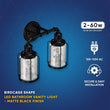 Birdcage Shape Bathroom Light Fixtures, Wall Mount, Matte Black with Clear Glass Shade, 1 - Light/2 - Light/3 - Light, E26 Base, For Damp Locations, Vanity Lighting - LEDMyPlace Load image into Gallery viewer, Birdcage Shape Bathroom Light Fixtures, Wall Mount, Matte Black with Clear Glass Shade, 1 - Light/2 - Light/3 - Light, E26 Base, For Damp Locations, Vanity Lighting - LEDMyPlace