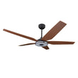 Explorer 52 In. Best Smart Ceiling Fan with Remote Control & Led Light, 5-Blade, Black/fine Wood Grain Pattern, Alexa/Google Home/Siri Compatible Load image into Gallery viewer, Explorer 52 In. Best Smart Ceiling Fan with Remote Control & Led Light, 5-Blade, Black/fine Wood Grain Pattern, Alexa/Google Home/Siri Compatible