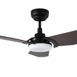 Trailblazer 52 In. Wi-Fi Best Smart Ceiling Fan w/ Remote Control & LED Light, Alexa/Siri/Google Home Compatible, Black/dark Wooden Pattern (3-Blade) Load image into Gallery viewer, Trailblazer 52 In. Wi-Fi Best Smart Ceiling Fan w/ Remote Control & LED Light, Alexa/Siri/Google Home Compatible, Black/dark Wooden Pattern (3-Blade)