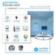 Ceiling Lamp, Circle Shade Led Round Shade Ceiling Lights for Bedroom Hallway, 31W, 3000K, 1285LM, Simple Close to Ceiling Fixtures, Dimmable, Aluminum Body Finish - LEDMyPlace Load image into Gallery viewer, Ceiling Lamp, Circle Shade Led Round Shade Ceiling Lights for Bedroom Hallway, 31W, 3000K, 1285LM, Simple Close to Ceiling Fixtures, Dimmable, Aluminum Body Finish - LEDMyPlace