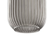 Circulus Chrome Gray Ribbed Glass Indoor & Outdoor Best Pendant Light - LEDMyPlace Load image into Gallery viewer, Circulus Chrome Gray Ribbed Glass Indoor & Outdoor Best Pendant Light - LEDMyPlace