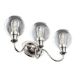 Clear Glass Bathroom Light Fixtures, Wall Mount, 2 - Head/3 - Head, E26 Base Brushed Nickel Finish, Vanity Lighting - LEDMyPlace Load image into Gallery viewer, Clear Glass Bathroom Light Fixtures, Wall Mount, 2 - Head/3 - Head, E26 Base Brushed Nickel Finish, Vanity Lighting - LEDMyPlace