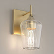 Clear Glass Shade Bathroom Light Fixtures, Bell Shape with Brass Gold Finish Vanity Lighting, E26 Base, UL Listed for Damp Location, Bathroom Wall Sconces - LEDMyPlace Load image into Gallery viewer, Clear Glass Shade Bathroom Light Fixtures, Bell Shape with Brass Gold Finish Vanity Lighting, E26 Base, UL Listed for Damp Location, Bathroom Wall Sconces - LEDMyPlace