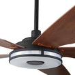 Explorer 52 In. Best Smart Ceiling Fan with Dimmable Led Light, Remote Control, Black/wood Grain Pattern, 5-Blade W/ Alexa/Google Home Compatible Load image into Gallery viewer, Explorer 52 In. Best Smart Ceiling Fan with Dimmable Led Light, Remote Control, Black/wood Grain Pattern, 5-Blade W/ Alexa/Google Home Compatible