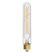 E26 8W Vintage LED Bulb T10 LED Tubular Bulb, 4 - Filament Light Bulb, Dimmable, 2700K, 120V/60Hz, 900LM, Clear - LEDMyPlace Load image into Gallery viewer, E26 8W Vintage LED Bulb T10 LED Tubular Bulb, 4 - Filament Light Bulb, Dimmable, 2700K, 120V/60Hz, 900LM, Clear - LEDMyPlace
