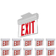 Edge Lit Red LED Exit Sign, 3W , Red, UL,CUL Listed, AC120 - 277V, Surface Mount, 90 - min Battery Backup - LEDMyPlace Load image into Gallery viewer, Edge Lit Red LED Exit Sign, 3W , Red, UL,CUL Listed, AC120 - 277V, Surface Mount, 90 - min Battery Backup - LEDMyPlace