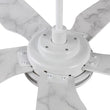 Explorer 52 In. 5 - Blade Outdoor Best Smart Ceiling Fan, White Marble Pattern with Dimmable Led Light, Remote Control, Alexa/google Home/Siri Compatible - LEDMyPlace Load image into Gallery viewer, Explorer 52 In. 5 - Blade Outdoor Best Smart Ceiling Fan, White Marble Pattern with Dimmable Led Light, Remote Control, Alexa/google Home/Siri Compatible - LEDMyPlace