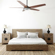 Explorer 52 In. Best Smart Ceiling Fan with Dimmable Led Light, Remote Control, Black/wood Grain Pattern, 5 - Blade W/ Alexa/Google Home Compatible - LEDMyPlace Load image into Gallery viewer, Explorer 52 In. Best Smart Ceiling Fan with Dimmable Led Light, Remote Control, Black/wood Grain Pattern, 5 - Blade W/ Alexa/Google Home Compatible - LEDMyPlace