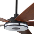 Explorer 52 In. Best Smart Ceiling Fan with Dimmable Led Light, Remote Control, Black/wood Grain Pattern, 5 - Blade W/ Alexa/Google Home Compatible - LEDMyPlace Load image into Gallery viewer, Explorer 52 In. Best Smart Ceiling Fan with Dimmable Led Light, Remote Control, Black/wood Grain Pattern, 5 - Blade W/ Alexa/Google Home Compatible - LEDMyPlace