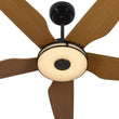 Explorer 52 In. Best Smart Ceiling Fan with Remote Control & Led Light, 5 - Blade, Black/fine Wood Grain Pattern, Alexa/Google Home/Siri Compatible - LEDMyPlace Load image into Gallery viewer, Explorer 52 In. Best Smart Ceiling Fan with Remote Control & Led Light, 5 - Blade, Black/fine Wood Grain Pattern, Alexa/Google Home/Siri Compatible - LEDMyPlace