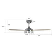 Explorer 52 In. Indoor/outdoor Best Smart Ceiling Fan with Dimmable Led Light, Remote Control, Works W/ Alexa/Google Home/Siri, Silver/light Wooden Pattern ( 5 - Blade) - LEDMyPlace Load image into Gallery viewer, Explorer 52 In. Indoor/outdoor Best Smart Ceiling Fan with Dimmable Led Light, Remote Control, Works W/ Alexa/Google Home/Siri, Silver/light Wooden Pattern ( 5 - Blade) - LEDMyPlace