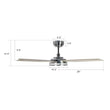 Explorer 52 In. Indoor/outdoor Best Smart Ceiling Fan with Dimmable Led Light, Remote Control, Works W/ Alexa/Google Home/Siri, Silver/light Wooden Pattern ( 5 - Blade) - LEDMyPlace Load image into Gallery viewer, Explorer 52 In. Indoor/outdoor Best Smart Ceiling Fan with Dimmable Led Light, Remote Control, Works W/ Alexa/Google Home/Siri, Silver/light Wooden Pattern ( 5 - Blade) - LEDMyPlace