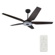 Explorer 52 In. Indoor/outdoor Wi - Fi Best Smart Ceiling Fan with Light & Remote, Works with Alexa/Google Home, Black/dark Wooden Pattern (5 - Blade) - LEDMyPlace Load image into Gallery viewer, Explorer 52 In. Indoor/outdoor Wi - Fi Best Smart Ceiling Fan with Light & Remote, Works with Alexa/Google Home, Black/dark Wooden Pattern (5 - Blade) - LEDMyPlace