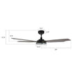 Explorer 52 In. Indoor/outdoor Wi - Fi Best Smart Ceiling Fan with Light & Remote, Works with Alexa/Google Home, Black/dark Wooden Pattern (5 - Blade) - LEDMyPlace Load image into Gallery viewer, Explorer 52 In. Indoor/outdoor Wi - Fi Best Smart Ceiling Fan with Light & Remote, Works with Alexa/Google Home, Black/dark Wooden Pattern (5 - Blade) - LEDMyPlace