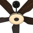 Explorer 52 In. Indoor/outdoor Wi - Fi Best Smart Ceiling Fan with Light & Remote, Works with Alexa/Google Home, Black/dark Wooden Pattern (5 - Blade) - LEDMyPlace Load image into Gallery viewer, Explorer 52 In. Indoor/outdoor Wi - Fi Best Smart Ceiling Fan with Light & Remote, Works with Alexa/Google Home, Black/dark Wooden Pattern (5 - Blade) - LEDMyPlace