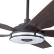 Explorer 52 In. Indoor/outdoor Wi - Fi Best Smart Ceiling Fan with Light & Remote, Works with Alexa/Google Home, Black/dark Wooden Pattern (5 - Blade) - LEDMyPlace Load image into Gallery viewer, Explorer 52 In. Indoor/outdoor Wi - Fi Best Smart Ceiling Fan with Light & Remote, Works with Alexa/Google Home, Black/dark Wooden Pattern (5 - Blade) - LEDMyPlace