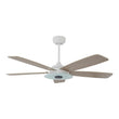 Explorer 52" White/Light Wood Finish, Best Smart Ceiling Fan w/ LED Light, Works w/ Remote Control/Alexa/Google Home/Siri (5 - Blade) - LEDMyPlace Load image into Gallery viewer, Explorer 52" White/Light Wood Finish, Best Smart Ceiling Fan w/ LED Light, Works w/ Remote Control/Alexa/Google Home/Siri (5 - Blade) - LEDMyPlace