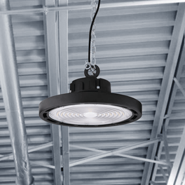 Gen13 100W UFO LED High Bay Light, 4000K, AC120-277V, 90° PC lens, IP65 Factory Warehouse Industrial Lighting, Black Gen13 100W UFO LED High Bay Light, 4000K, AC120-277V, 90° PC lens, IP65 Factory Warehouse Industrial Lighting, Black