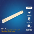 Half Cylinder Bathroom Light Fixtures, CCT Changeable, Dimmable , Brushed Nickel Finish, Bathroom Vanity Lighting - LEDMyPlace Load image into Gallery viewer, Half Cylinder Bathroom Light Fixtures, CCT Changeable, Dimmable , Brushed Nickel Finish, Bathroom Vanity Lighting - LEDMyPlace