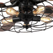 Helston 52 Inch 5 - Blade Best Smart Ceiling Fan With Light & Best Smart Wall Switch - Black/Dark Wood & Light Wood (Reversible Blades) - LEDMyPlace Load image into Gallery viewer, Helston 52 Inch 5 - Blade Best Smart Ceiling Fan With Light & Best Smart Wall Switch - Black/Dark Wood & Light Wood (Reversible Blades) - LEDMyPlace