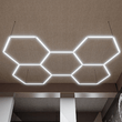 Hexagon LED Garage Light, 5 Hex Kit (24pcs), 6w/pc (Total Power 144W), 6500K, 120 - 130lm/w, AC100 - 277v,IP44, CRI:>80, For Garage, Shop, Gym, Basement, Barbershop, Warehouse, Car Detailing Shop - LEDMyPlace Load image into Gallery viewer, Hexagon LED Garage Light, 5 Hex Kit (24pcs), 6w/pc (Total Power 144W), 6500K, 120 - 130lm/w, AC100 - 277v,IP44, CRI:>80, For Garage, Shop, Gym, Basement, Barbershop, Warehouse, Car Detailing Shop - LEDMyPlace