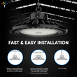 100W UFO High Bay LED Shop Lights 4000K, 1-10V Dimmable, AC120-277V, UL, DLC Listed, Commercial Warehouse Workshop Garage Factory Lighting Fixture Load image into Gallery viewer, 100W UFO High Bay LED Shop Lights 4000K, 1-10V Dimmable, AC120-277V, UL, DLC Listed, Commercial Warehouse Workshop Garage Factory Lighting Fixture