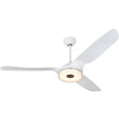 Icebreaker 52 in.(3 - Blade) Best Smart Ceiling Fan w/ Dimmable LED Light and Remote, Indoor/Outdoor, White Finish Works w/ Alexa/Google Home/Siri - LEDMyPlace Load image into Gallery viewer, Icebreaker 52 in.(3 - Blade) Best Smart Ceiling Fan w/ Dimmable LED Light and Remote, Indoor/Outdoor, White Finish Works w/ Alexa/Google Home/Siri - LEDMyPlace