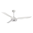 Icebreaker 56 in. (3 - Blade) Modern White Best Ceiling Fan w/ Remote & Dimmable LED Light, Works w/ Alexa/Google Home/Siri - LEDMyPlace Load image into Gallery viewer, Icebreaker 56 in. (3 - Blade) Modern White Best Ceiling Fan w/ Remote & Dimmable LED Light, Works w/ Alexa/Google Home/Siri - LEDMyPlace
