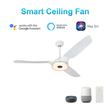 Icebreaker 56 in. Best Ceiling Fan with Lights for Bedroom,Living Room,Dining Room, Dimmable LED Light(Set of 2), Works with Alexa/Google Home/Siri - LEDMyPlace Load image into Gallery viewer, Icebreaker 56 in. Best Ceiling Fan with Lights for Bedroom,Living Room,Dining Room, Dimmable LED Light(Set of 2), Works with Alexa/Google Home/Siri - LEDMyPlace
