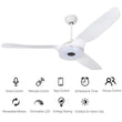 Icebreaker 56 in. Best Ceiling Fan with Lights for Bedroom,Living Room,Dining Room, Dimmable LED Light(Set of 2), Works with Alexa/Google Home/Siri - LEDMyPlace Load image into Gallery viewer, Icebreaker 56 in. Best Ceiling Fan with Lights for Bedroom,Living Room,Dining Room, Dimmable LED Light(Set of 2), Works with Alexa/Google Home/Siri - LEDMyPlace