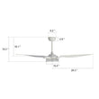 Icebreaker 56 in. Best Ceiling Fan with Lights for Bedroom,Living Room,Dining Room, Dimmable LED Light(Set of 2), Works with Alexa/Google Home/Siri - LEDMyPlace Load image into Gallery viewer, Icebreaker 56 in. Best Ceiling Fan with Lights for Bedroom,Living Room,Dining Room, Dimmable LED Light(Set of 2), Works with Alexa/Google Home/Siri - LEDMyPlace