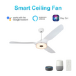 Icebreaker 56 in. Best Ceiling Fan with Lights for Bedroom,Living Room,Dining Room, Dimmable LED Light(Set of 2), Works with Alexa/Google Home/Siri Load image into Gallery viewer, Icebreaker 56 in. Best Ceiling Fan with Lights for Bedroom,Living Room,Dining Room, Dimmable LED Light(Set of 2), Works with Alexa/Google Home/Siri