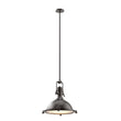 Industrial Pendant Light Fixture, Bronze Finish, Dome Shape, Includes Extension Rods 1x6"+3x12", E26 Base - LEDMyPlace Load image into Gallery viewer, Industrial Pendant Light Fixture, Bronze Finish, Dome Shape, Includes Extension Rods 1x6"+3x12", E26 Base - LEDMyPlace